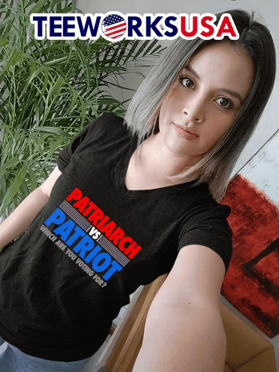 Patriarch vs Patriot which are you voting for - Adult & Kids T-Shirts, Sweatshirts & Hoodies apparel design preview 4