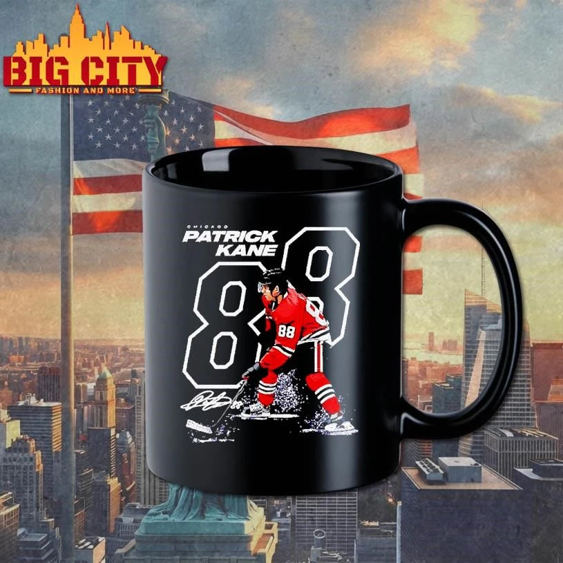 Patrick Kane number 88 Chicago Blackhawks ice hockey - Adult & Kids T-Shirts, Sweatshirts & Hoodies apparel design preview 3