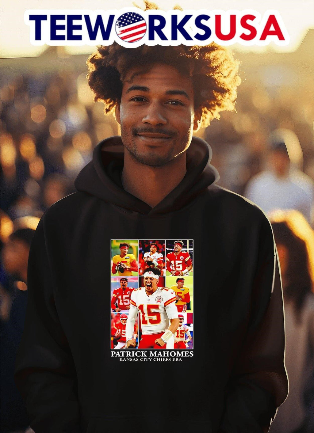 Patrick Mahomes Kansas City CHiefs Era - Adult & Kids T-Shirts, Sweatshirts & Hoodies apparel design preview 2