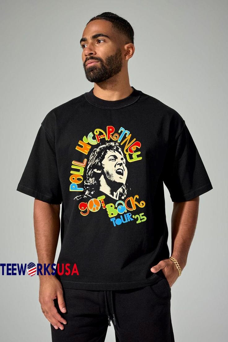 Paul McCartney Got Back Tour '25 - Adult & Kids T-Shirts, Sweatshirts & Hoodies apparel design preview 1