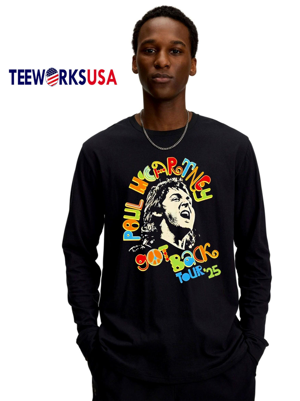 Paul McCartney Got Back Tour '25 - Adult & Kids T-Shirts, Sweatshirts & Hoodies apparel design preview 4