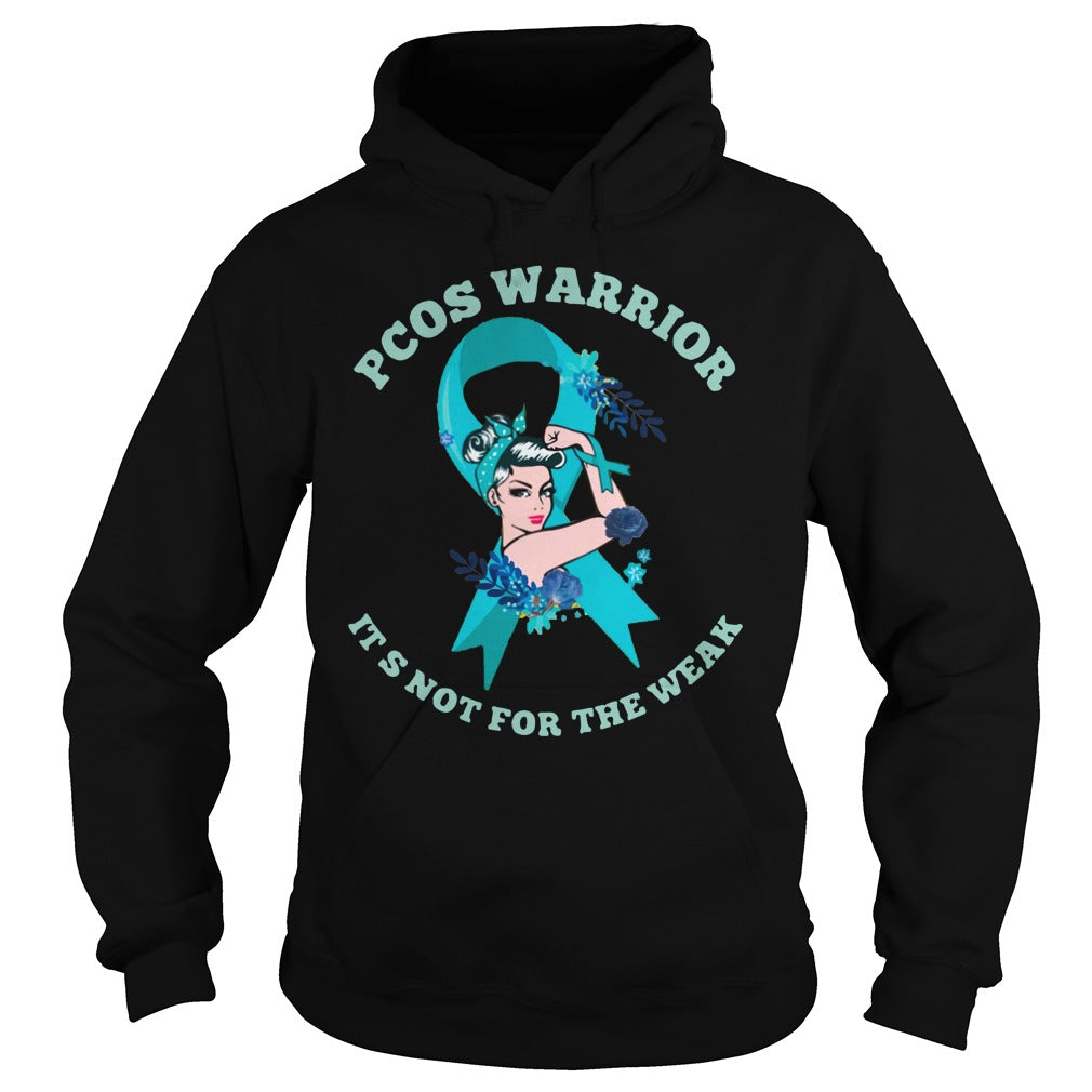 Pcos Warrior It's Not For The Weak - Adult & Kids T-Shirts, Sweatshirts & Hoodies apparel design preview 4