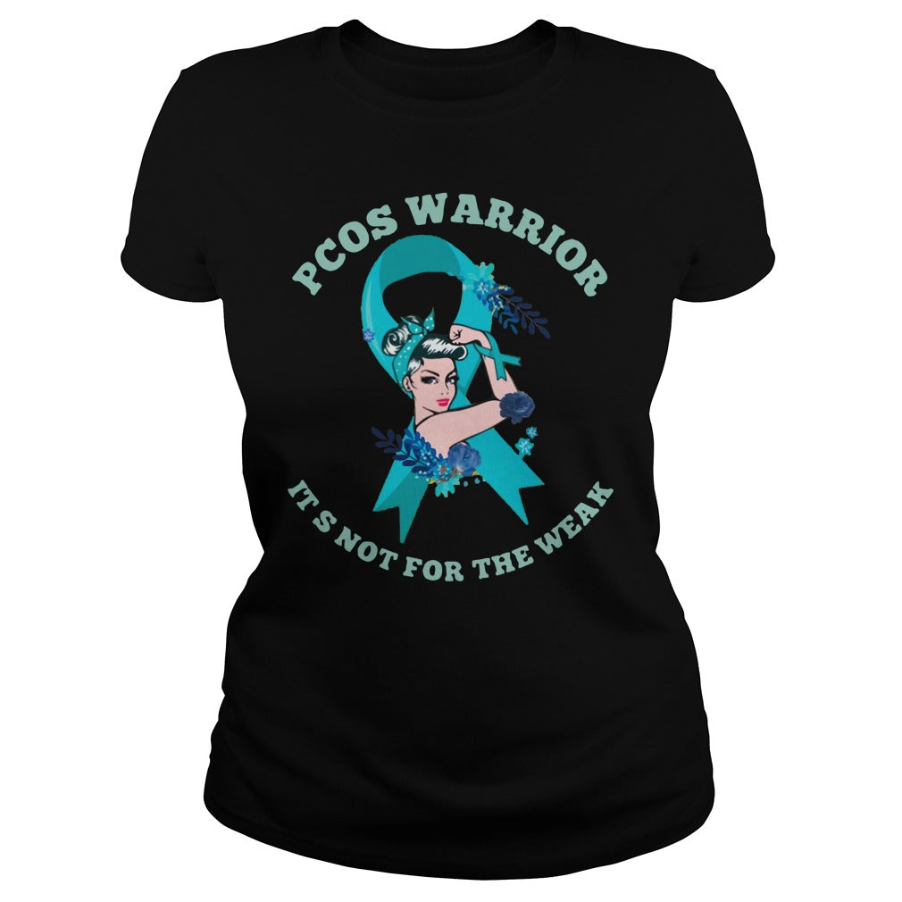 Pcos Warrior It's Not For The Weak - Adult & Kids T-Shirts, Sweatshirts & Hoodies apparel design preview 2