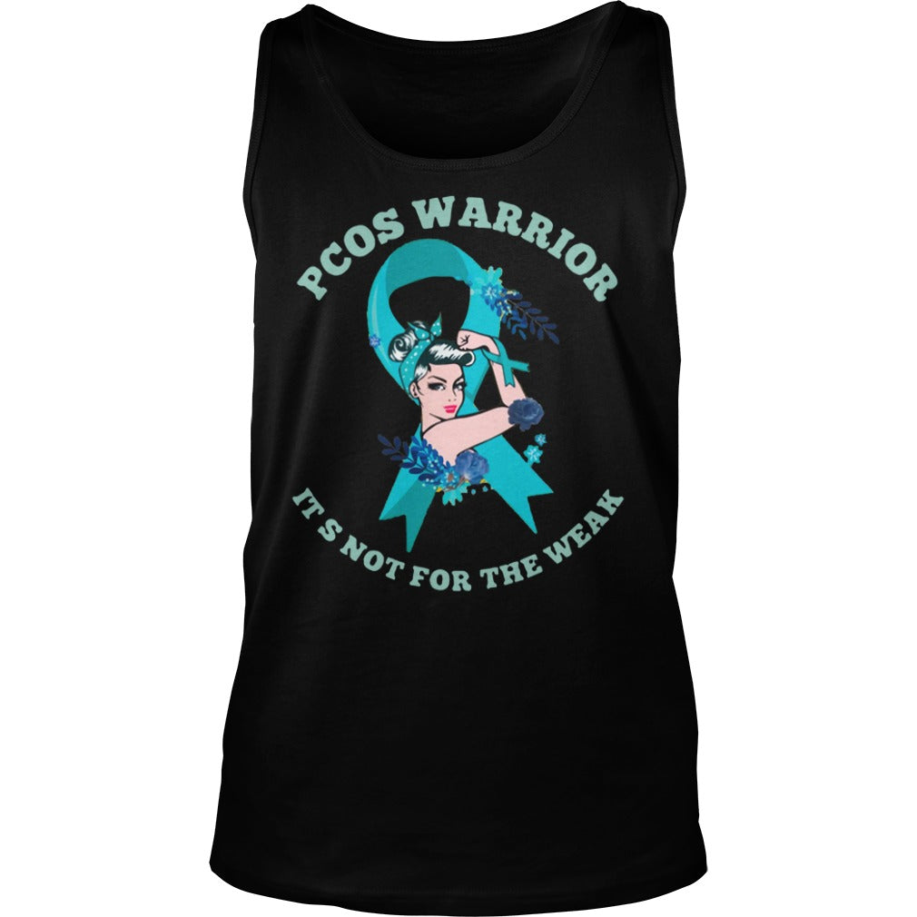 Pcos Warrior It's Not For The Weak - Adult & Kids T-Shirts, Sweatshirts & Hoodies apparel design preview 3