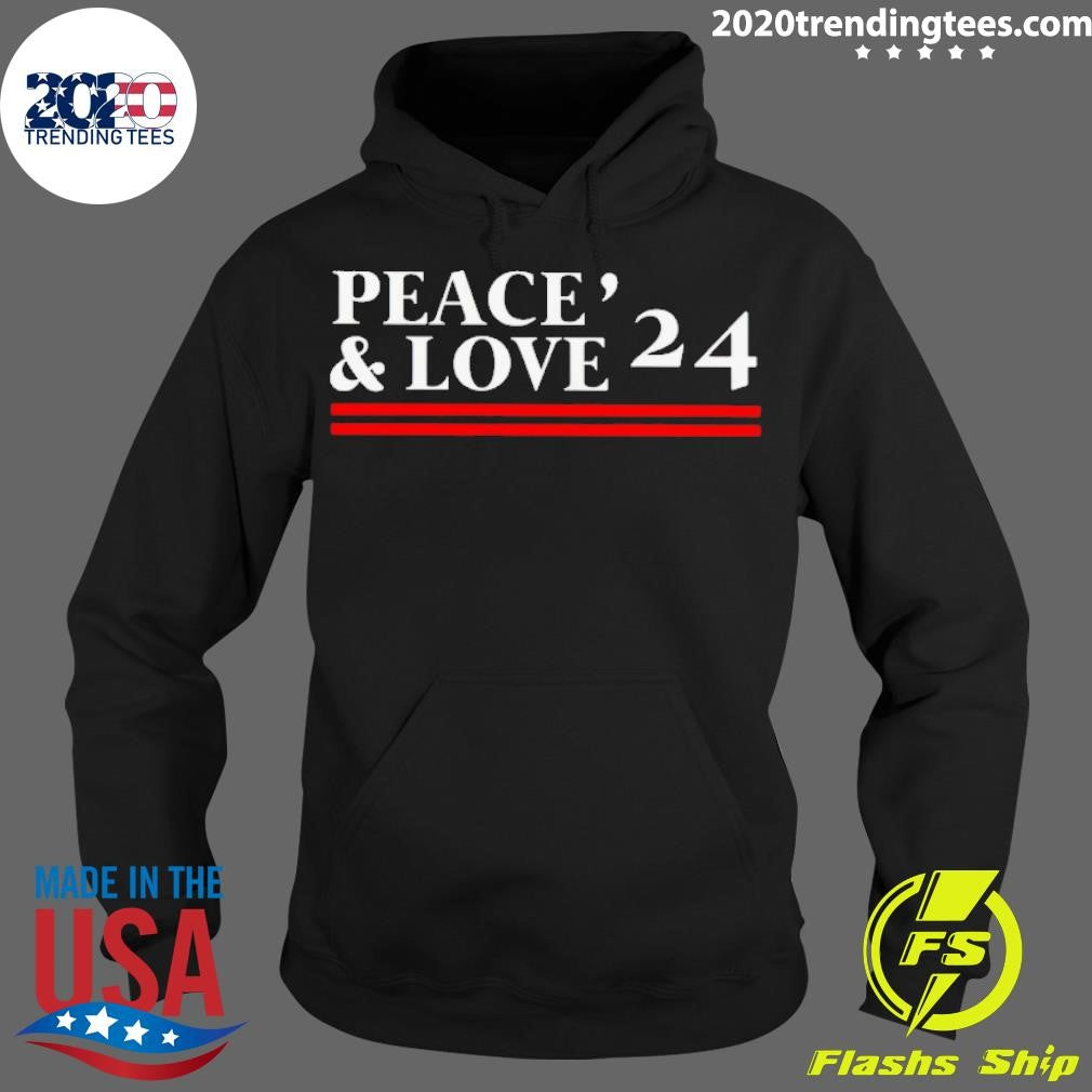 Peace And Love '24 - Adult & Kids T-Shirts, Sweatshirts & Hoodies apparel design preview 2