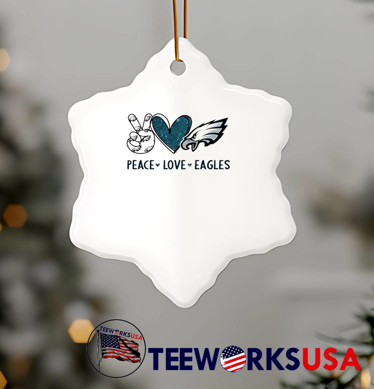 Peace Love Eagles Philadelphia - Adult & Kids T-Shirts, Sweatshirts & Hoodies apparel design preview 5