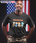 Peanuts Philadelphia Flyers 76ers Phillies and Eagles - Adult & Kids T-Shirts, Sweatshirts & Hoodies apparel design preview 1