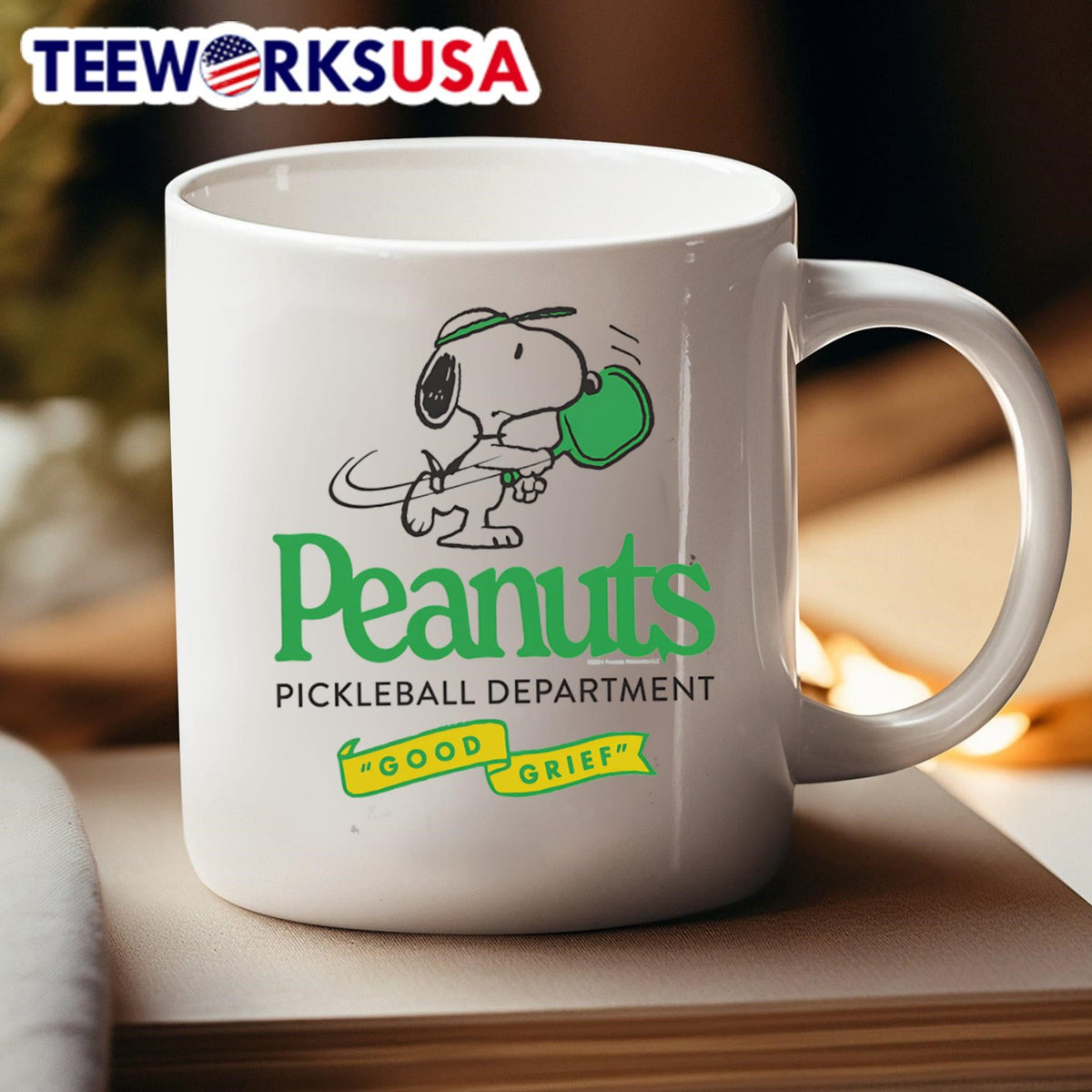 Peanuts Pickleball department good grief - Adult & Kids T-Shirts, Sweatshirts & Hoodies apparel design preview 4