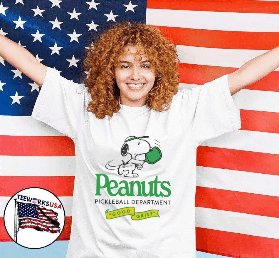 Peanuts Pickleball department good grief - Adult & Kids T-Shirts, Sweatshirts & Hoodies apparel design preview 7