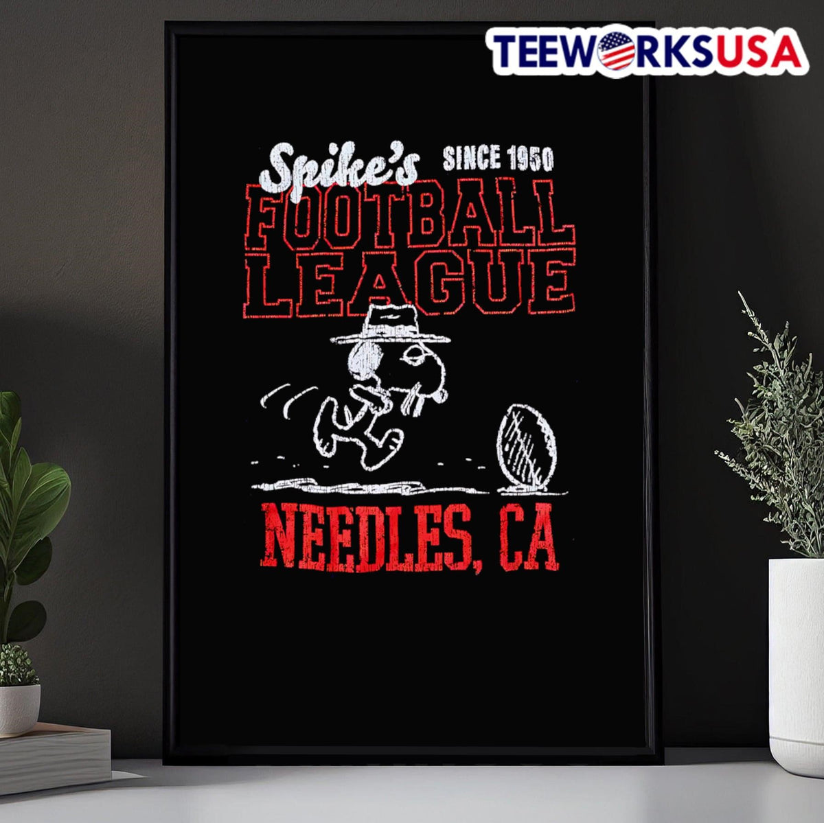 Peanuts Spike Football League - Adult & Kids T-Shirts, Sweatshirts & Hoodies apparel design preview 5