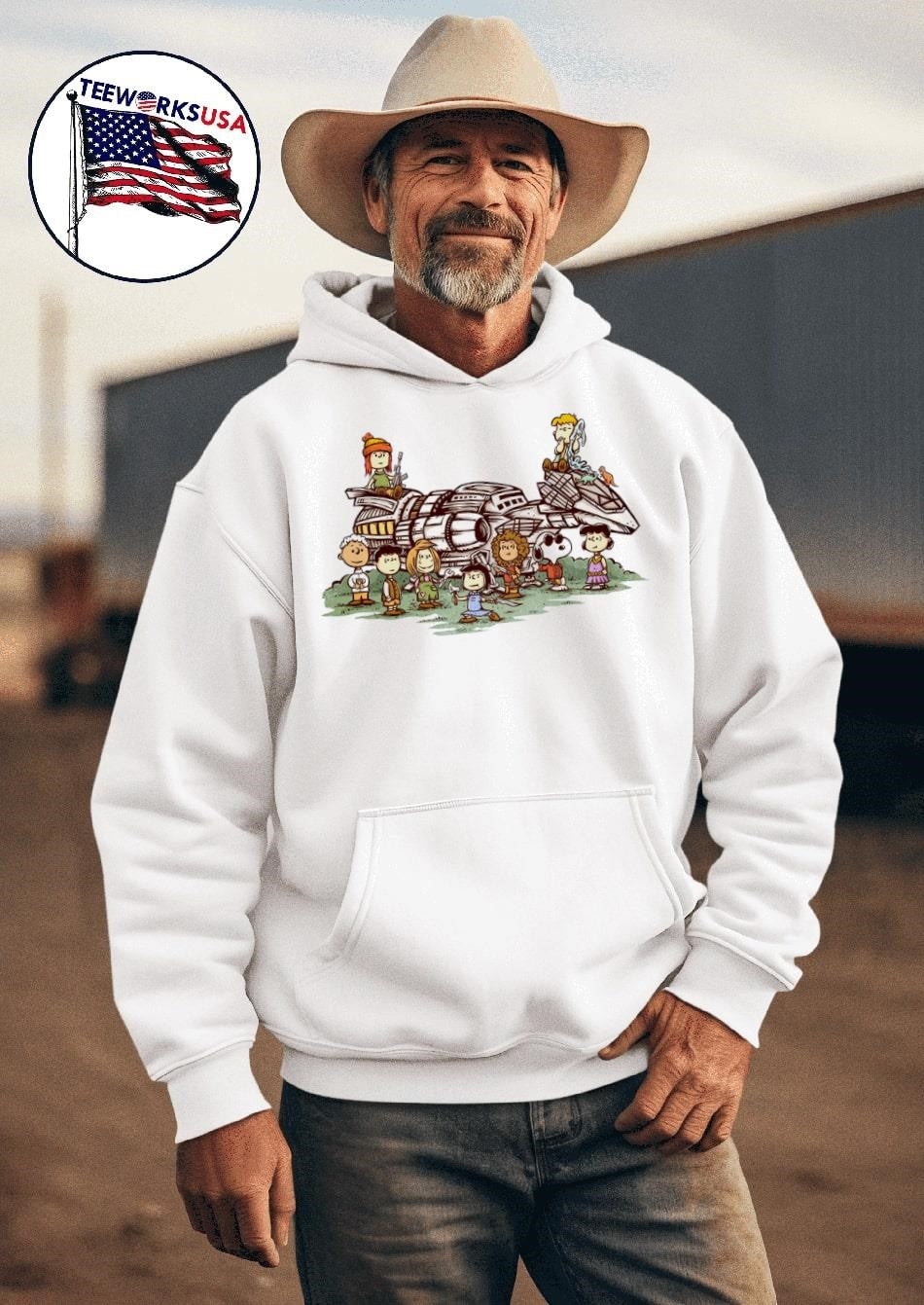 Peanuts and firefly Browncoat Beagle - Adult & Kids T-Shirts, Sweatshirts & Hoodies apparel design preview 2