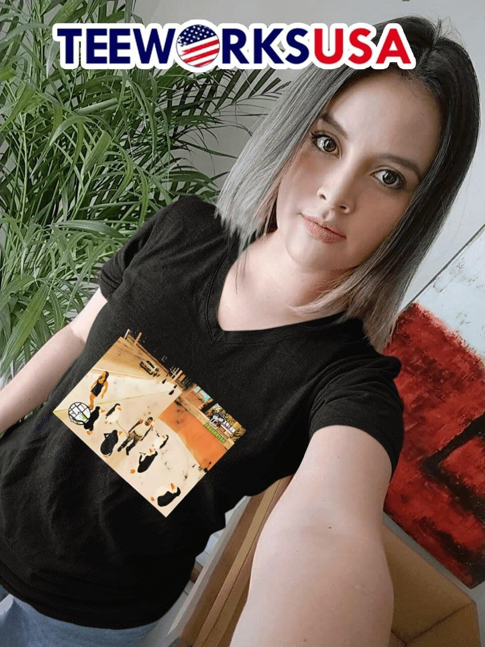 Penguins In San Andreas - Adult & Kids T-Shirts, Sweatshirts & Hoodies apparel design preview 7