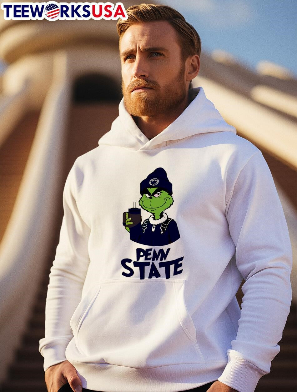 Penn State Nittany Lions Boujee Grinch Coffee - Adult & Kids T-Shirts, Sweatshirts & Hoodies apparel design preview 2