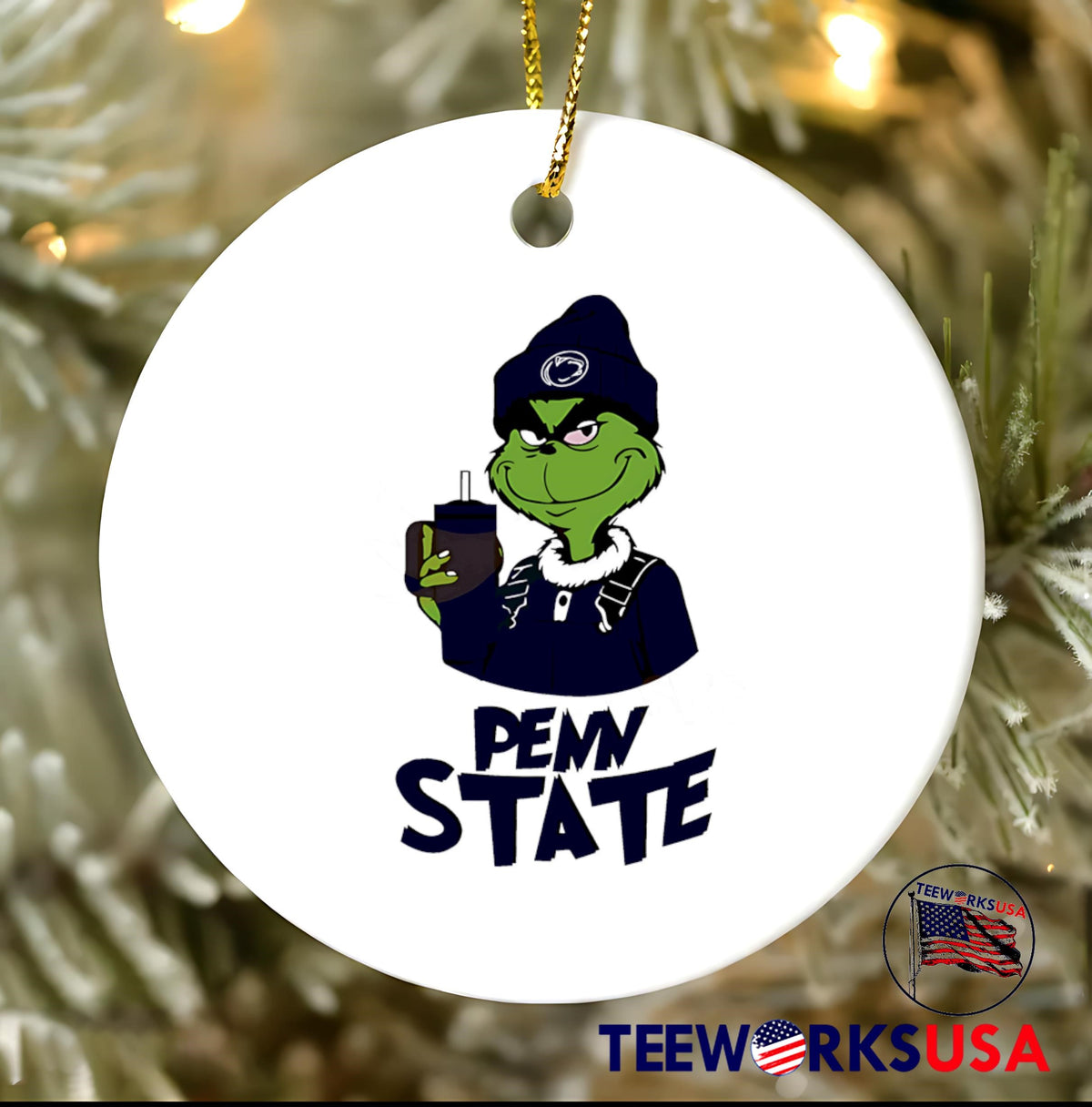 Penn State Nittany Lions Boujee Grinch Coffee - Adult & Kids T-Shirts, Sweatshirts & Hoodies apparel design preview 3