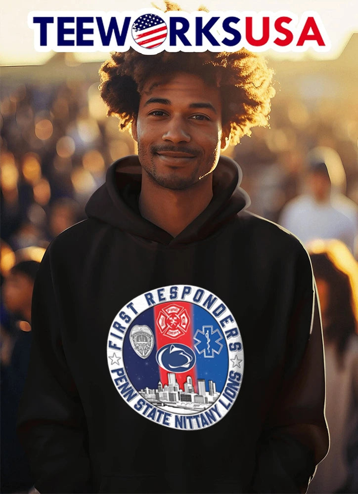 Penn State Nittany Lions x First Responders Never - Adult & Kids T-Shirts, Sweatshirts & Hoodies apparel design preview 3