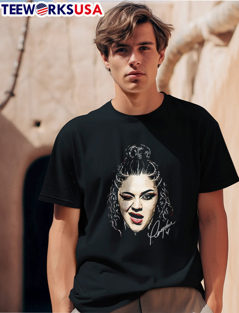 Persephone woman face braided hair winking - Adult & Kids T-Shirts, Sweatshirts & Hoodies apparel design preview 1