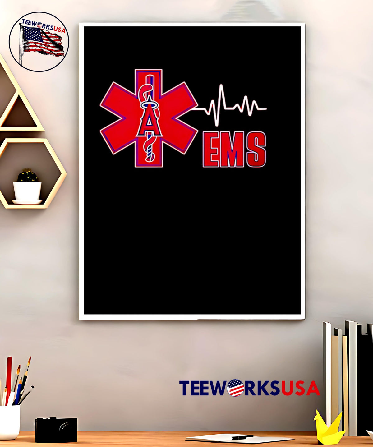 Personalized angels ems appreciation 2025 baseball - Adult & Kids T-Shirts, Sweatshirts & Hoodies apparel design preview 5