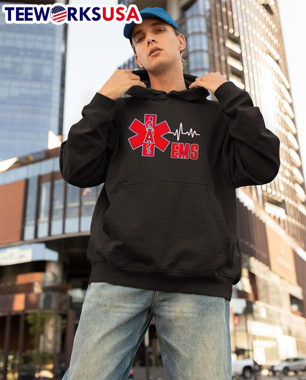 Personalized angels ems appreciation 2025 baseball - Adult & Kids T-Shirts, Sweatshirts & Hoodies apparel design preview 3