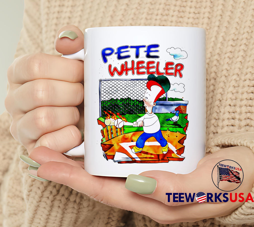 Pete Wheeler baseball cartoon - Adult & Kids T-Shirts, Sweatshirts & Hoodies apparel design preview 6