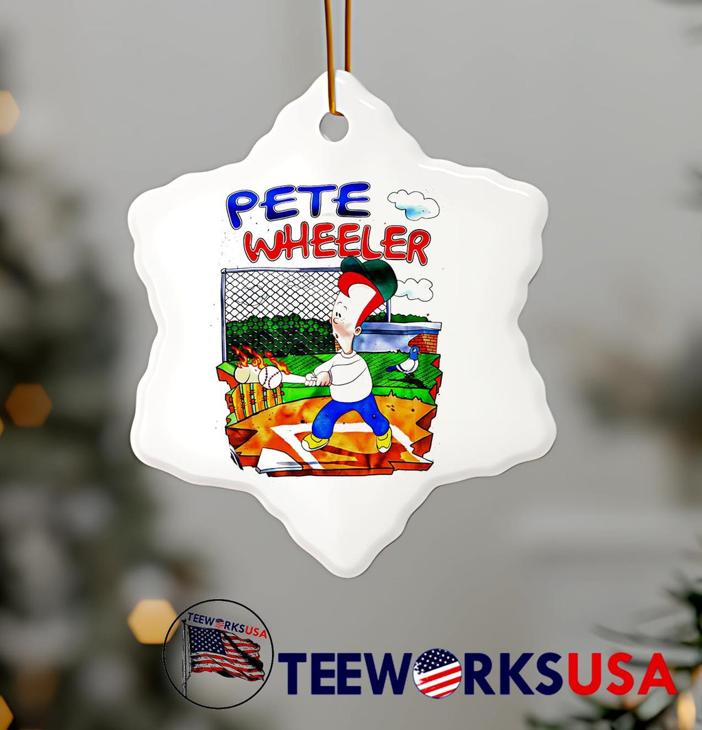 Pete Wheeler baseball cartoon - Adult & Kids T-Shirts, Sweatshirts & Hoodies apparel design preview 7