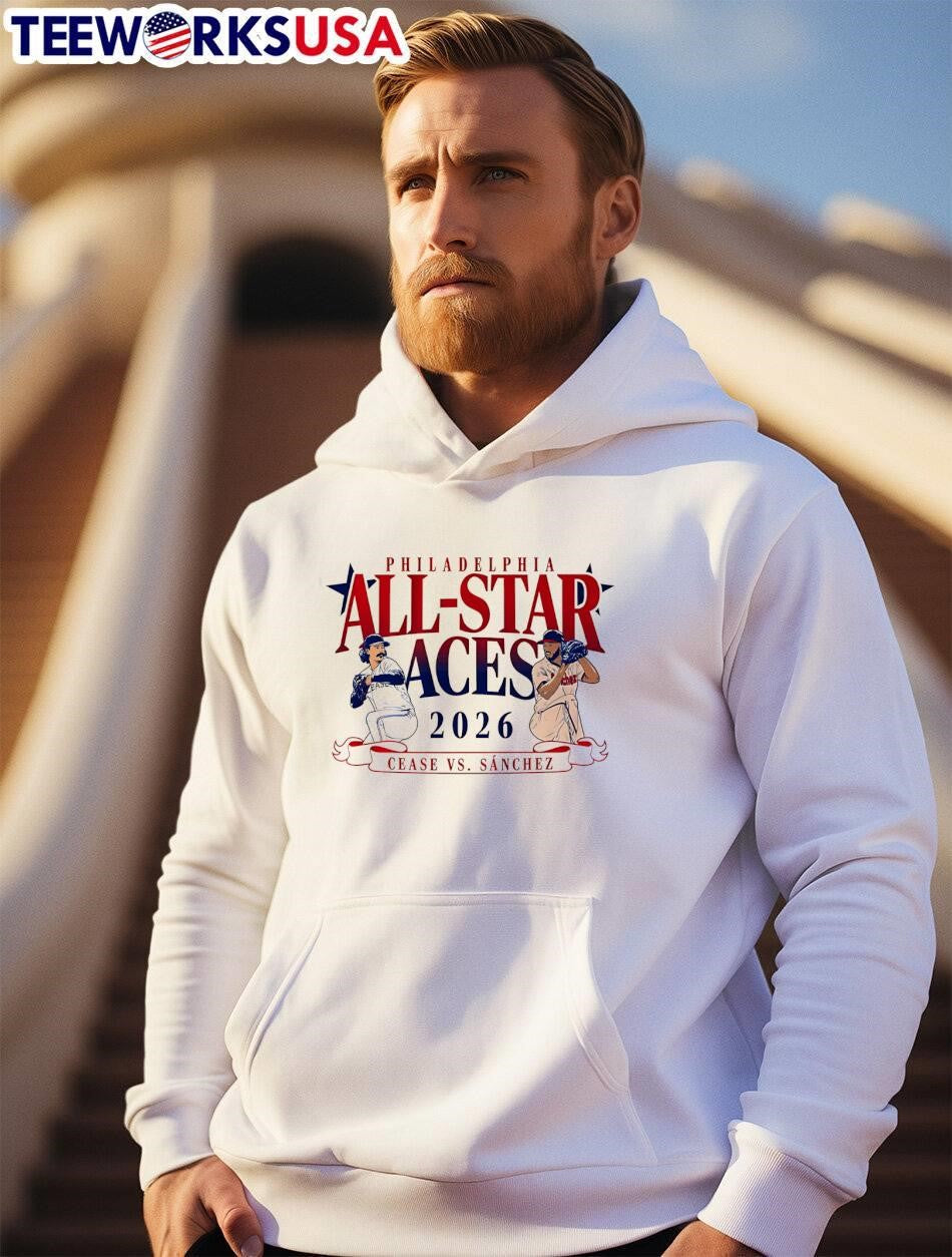 Philadelphia All-Star Aces 2026 Cease vs Sánchez - Adult & Kids T-Shirts, Sweatshirts & Hoodies apparel design preview 2
