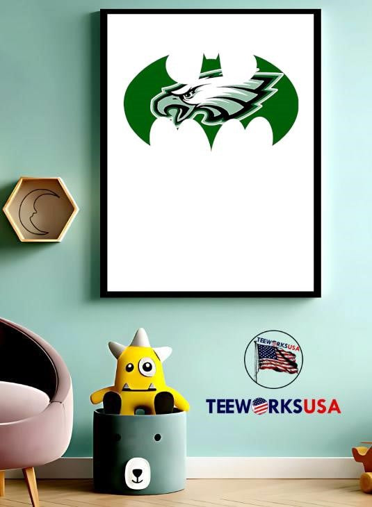Philadelphia Eagles Batman - Adult & Kids T-Shirts, Sweatshirts & Hoodies apparel design preview 3