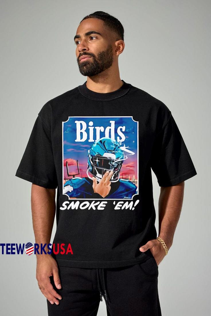 Philadelphia Eagles Birds Smoke 'Em card - Adult & Kids T-Shirts, Sweatshirts & Hoodies apparel design preview 3