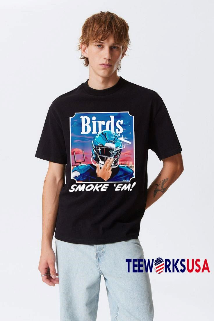 Philadelphia Eagles Birds Smoke 'Em card - Adult & Kids T-Shirts, Sweatshirts & Hoodies apparel design preview 1
