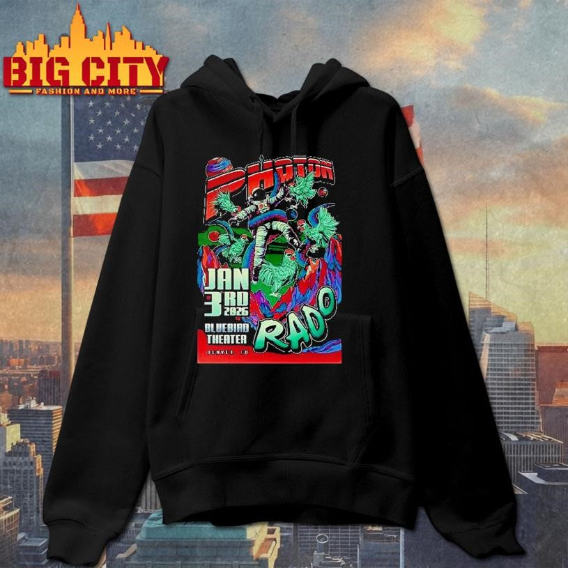 Photon 1 3 2026 Bluebird Theater In Denver Co - Adult & Kids T-Shirts, Sweatshirts & Hoodies apparel design preview 2