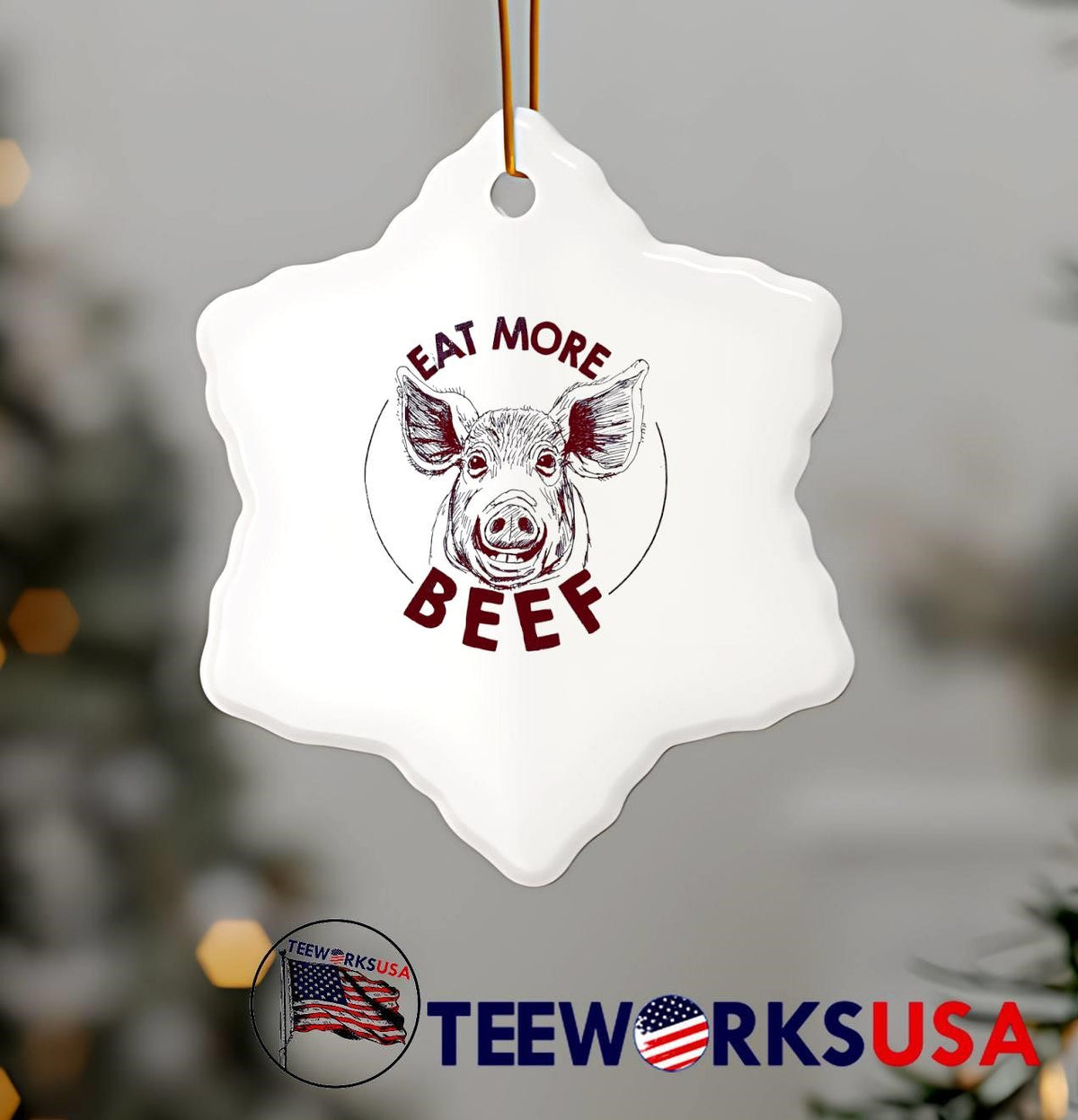 Pig Eat More Beef - Adult & Kids T-Shirts, Sweatshirts & Hoodies apparel design preview 7