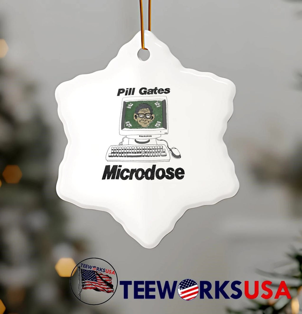 Pill Gates Microdose Computer Graphic - Adult & Kids T-Shirts, Sweatshirts & Hoodies apparel design preview 5