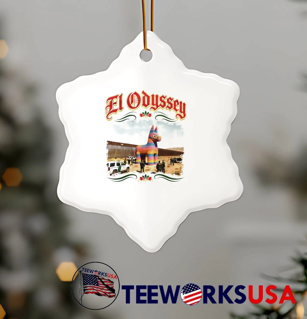 Pinata at the Border El Odyssey - Adult & Kids T-Shirts, Sweatshirts & Hoodies apparel design preview 5
