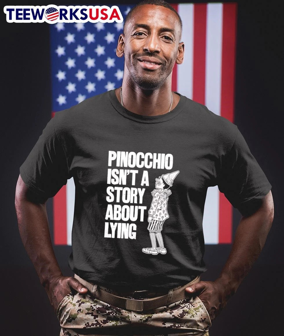 Pinocchio Isn'T A Story About Lying - Adult & Kids T-Shirts, Sweatshirts & Hoodies apparel design preview 1