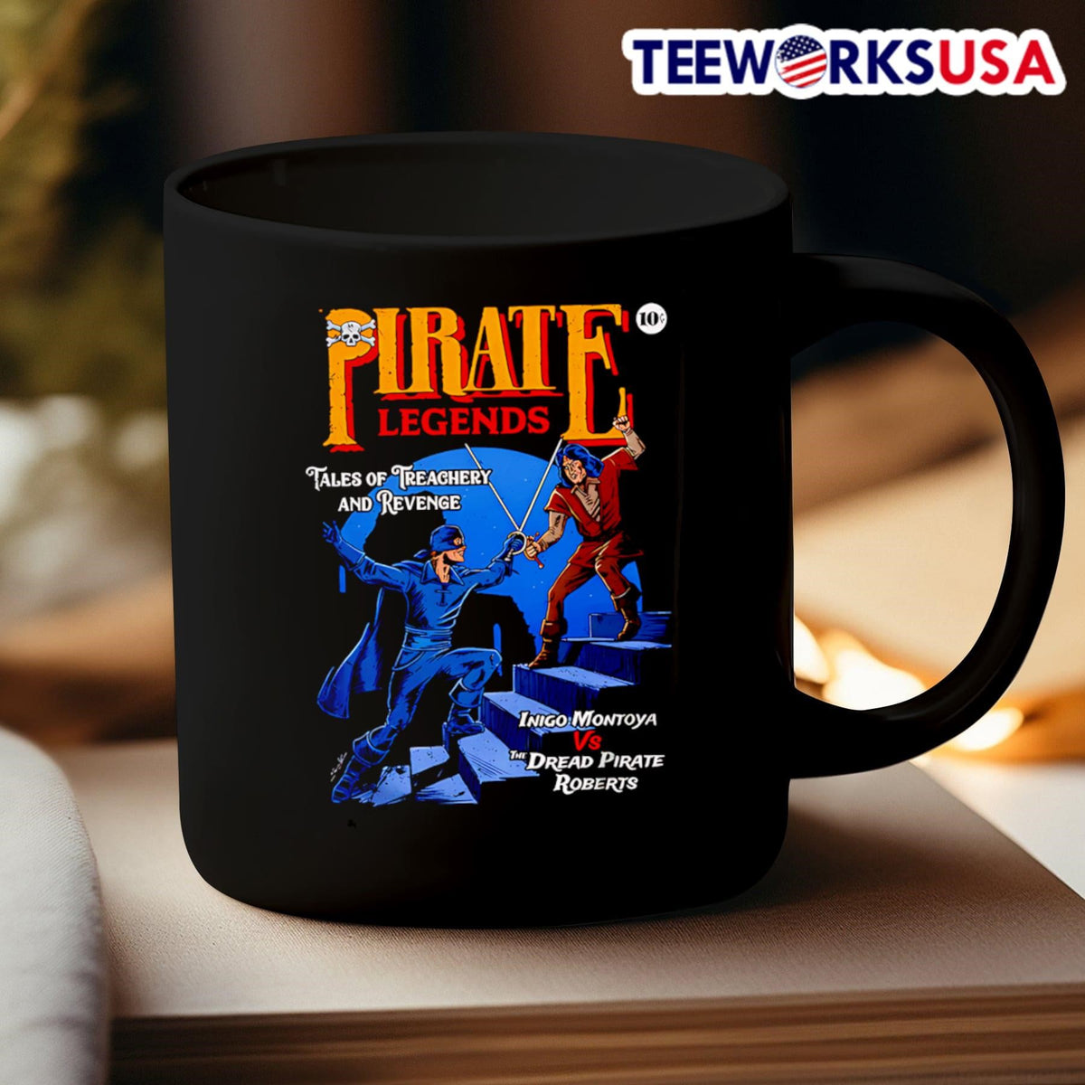 Pirate Legends Inigo Montoya vs The Dread Roberts - Adult & Kids T-Shirts, Sweatshirts & Hoodies apparel design preview 3