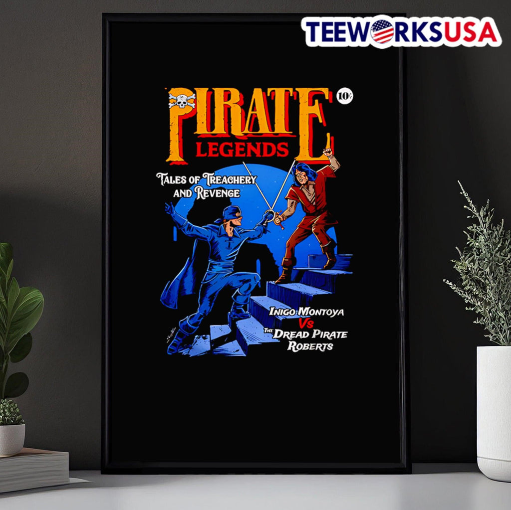 Pirate Legends Inigo Montoya vs The Dread Roberts - Adult & Kids T-Shirts, Sweatshirts & Hoodies apparel design preview 5