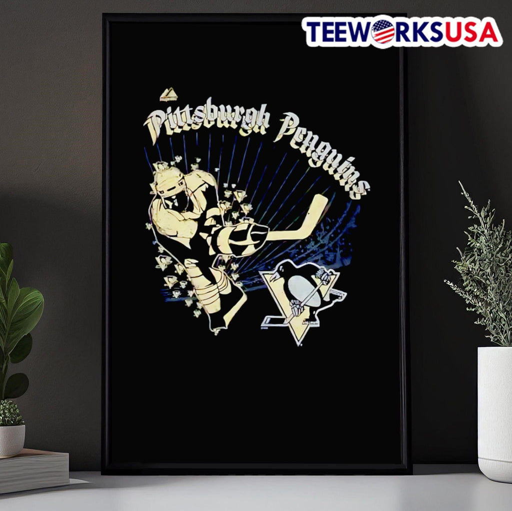 Pittsburgh Penguins Splash vintage - Adult & Kids T-Shirts, Sweatshirts & Hoodies apparel design preview 5