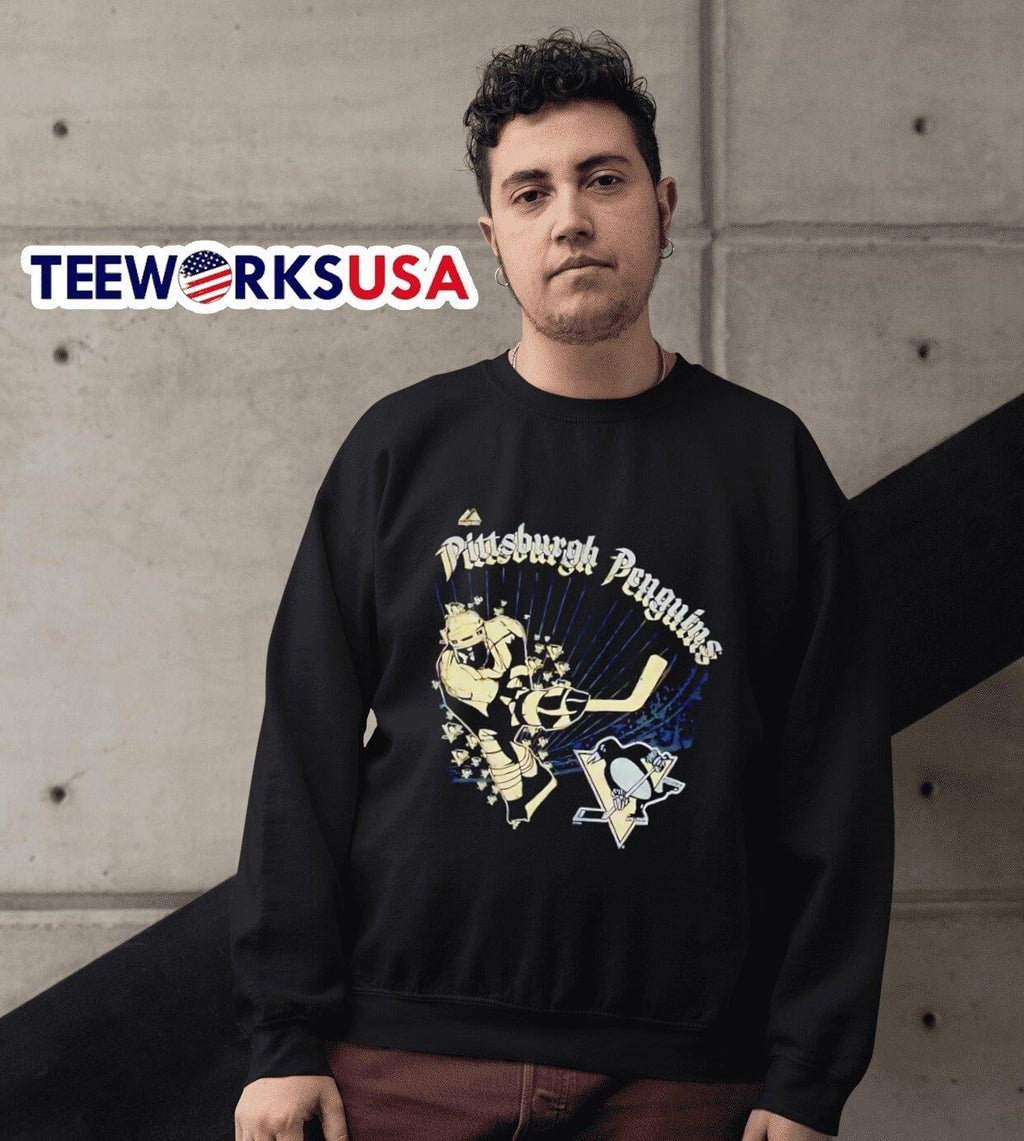 Pittsburgh Penguins Splash vintage - Adult & Kids T-Shirts, Sweatshirts & Hoodies apparel design preview 6