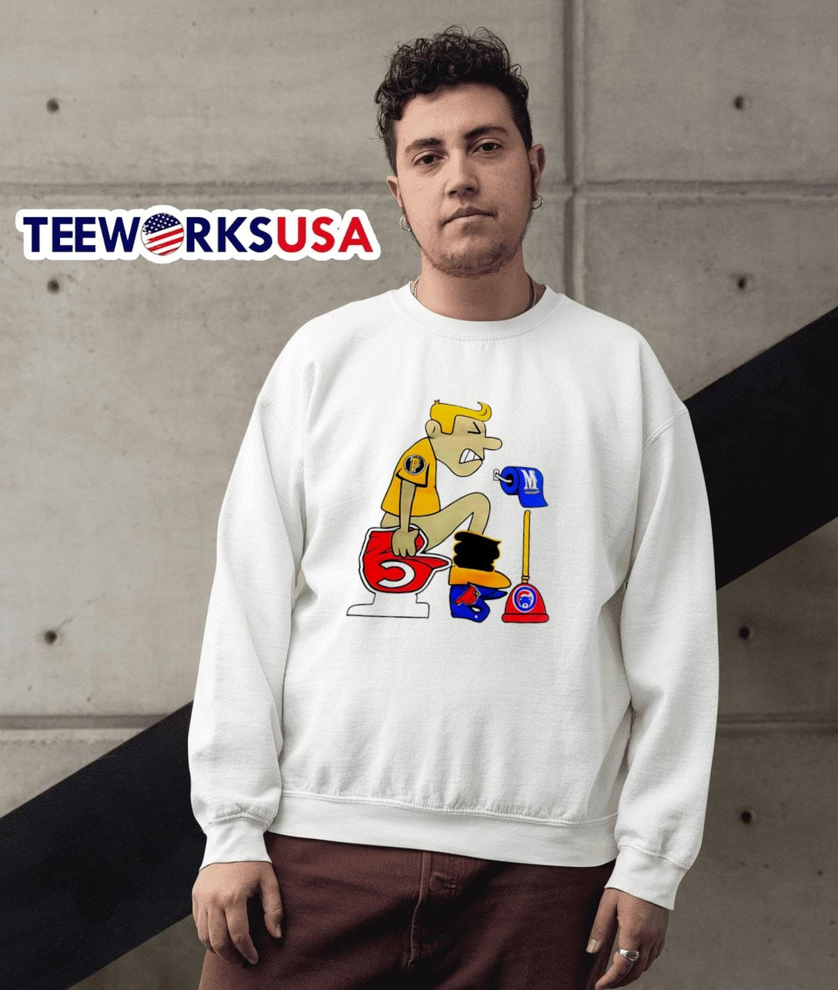 Pittsburgh Penguins Toilet - Adult & Kids T-Shirts, Sweatshirts & Hoodies apparel design preview 3