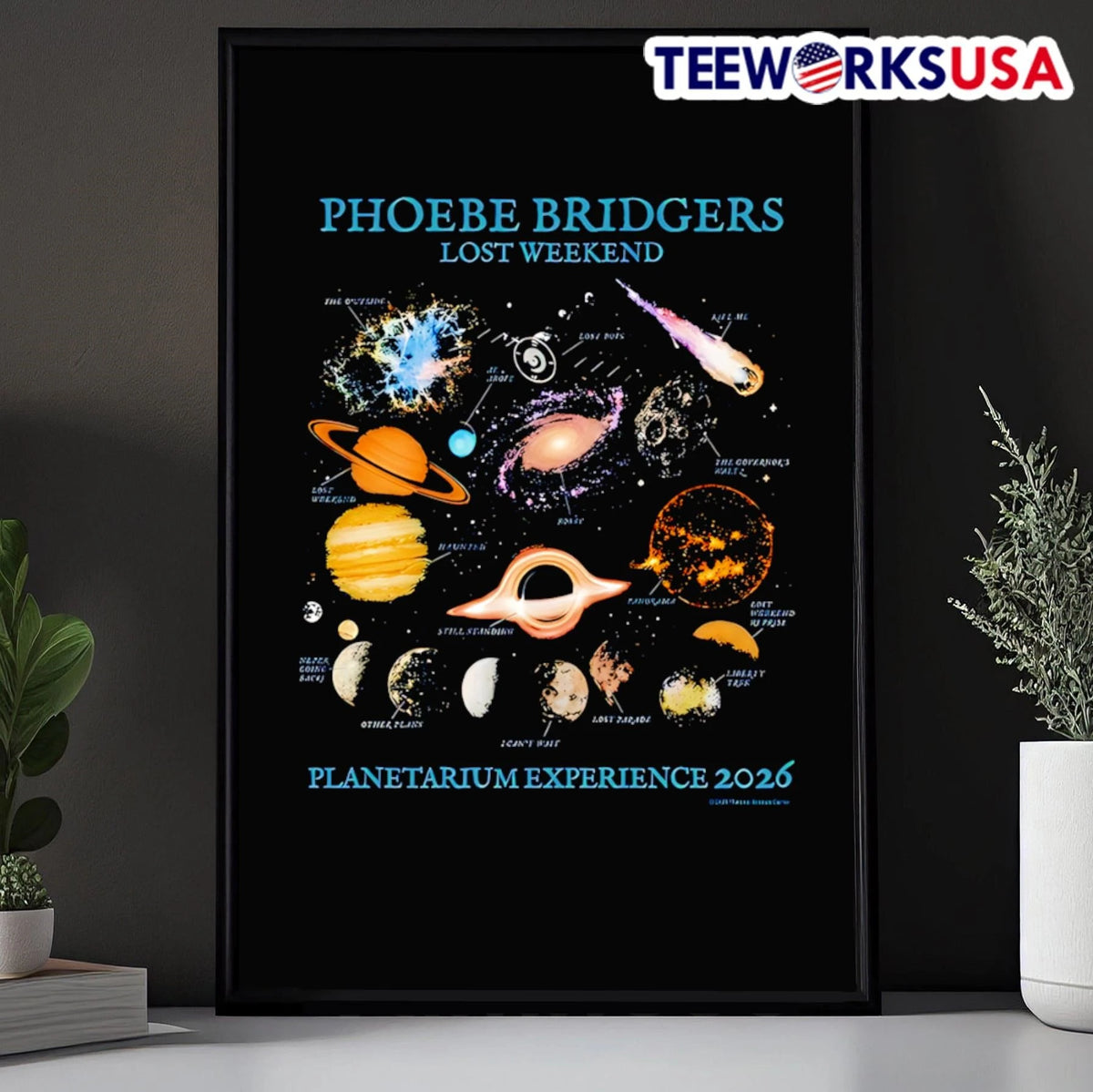 Planetarium Experience 2026 Phoebe Bridgers Lost - Adult & Kids T-Shirts, Sweatshirts & Hoodies apparel design preview 5