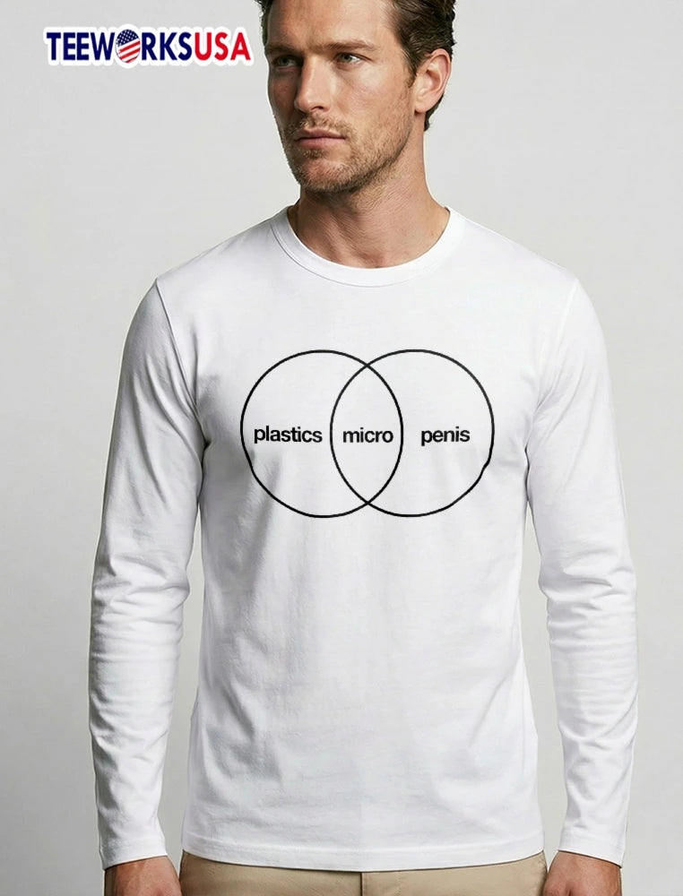 Plastics Micro Penis Venn Diagram Overlapping Circles - Adult & Kids T-Shirts, Sweatshirts & Hoodies apparel design preview 3