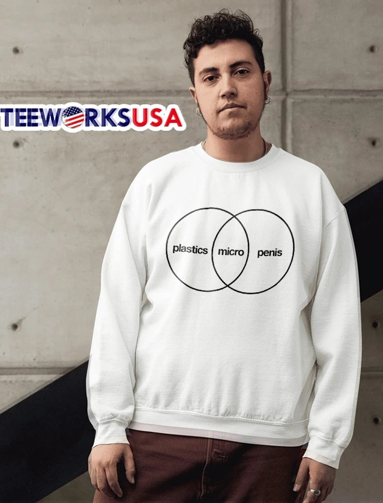Plastics Micro Penis Venn Diagram Overlapping Circles - Adult & Kids T-Shirts, Sweatshirts & Hoodies apparel design preview 6