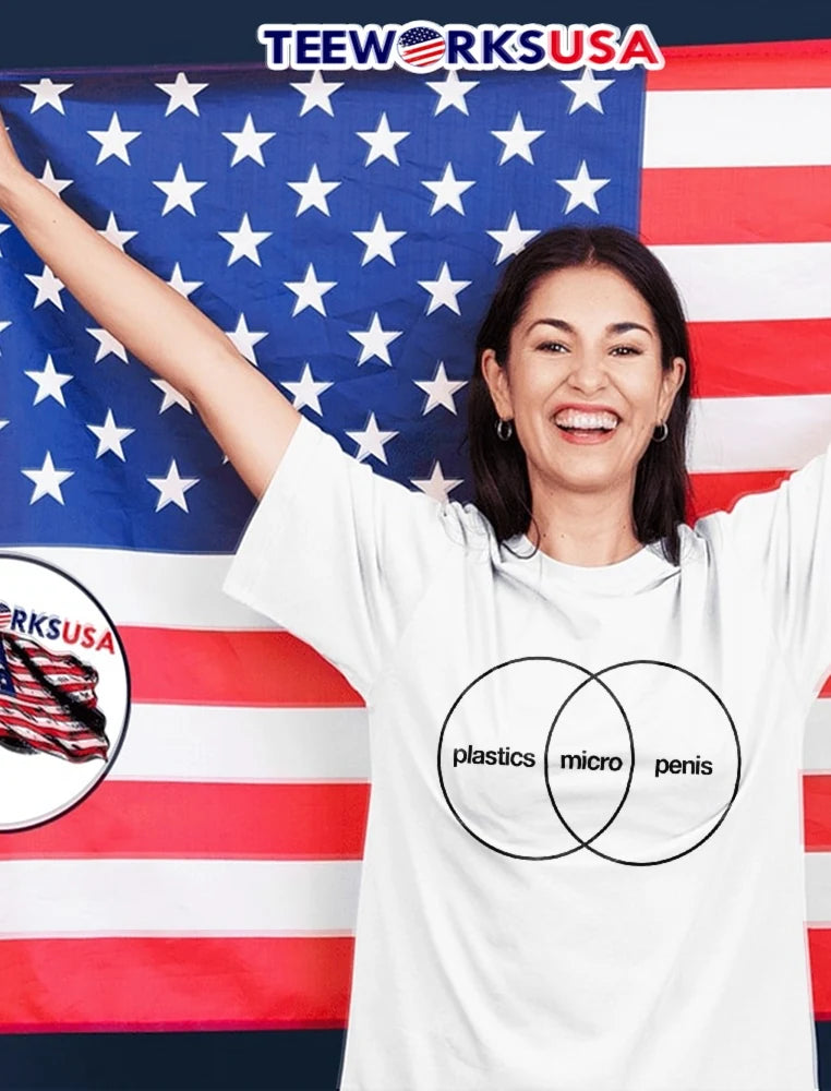 Plastics Micro Penis Venn Diagram Overlapping Circles - Adult & Kids T-Shirts, Sweatshirts & Hoodies apparel design preview 2