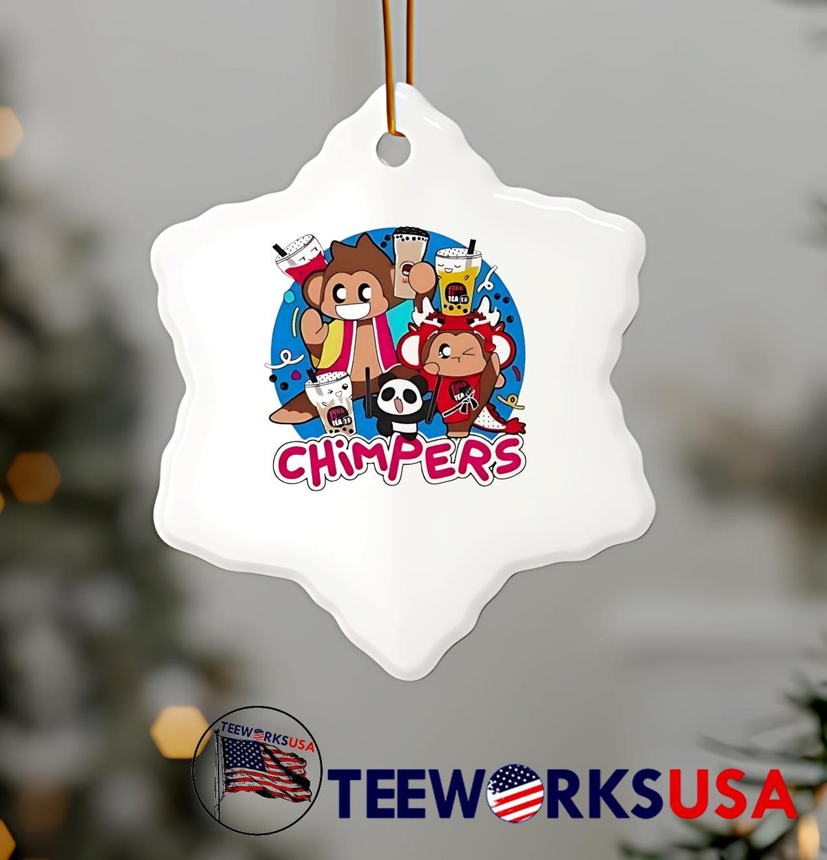 Playful chimpers panda and monkey design - Adult & Kids T-Shirts, Sweatshirts & Hoodies apparel design preview 7