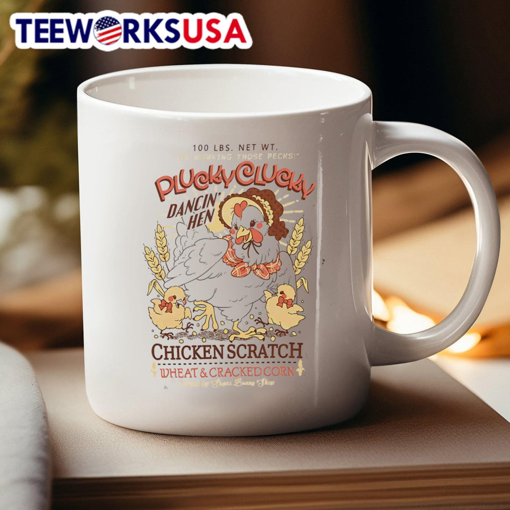 Plucky Clucky Dancing Hen - Adult & Kids T-Shirts, Sweatshirts & Hoodies apparel design preview 4