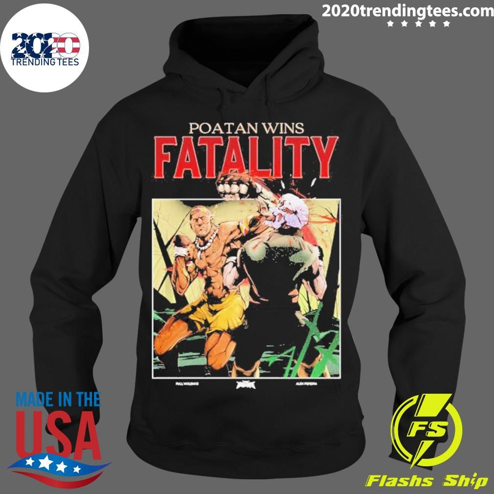 Poatan Wins Fatality - Adult & Kids T-Shirts, Sweatshirts & Hoodies apparel design preview 2