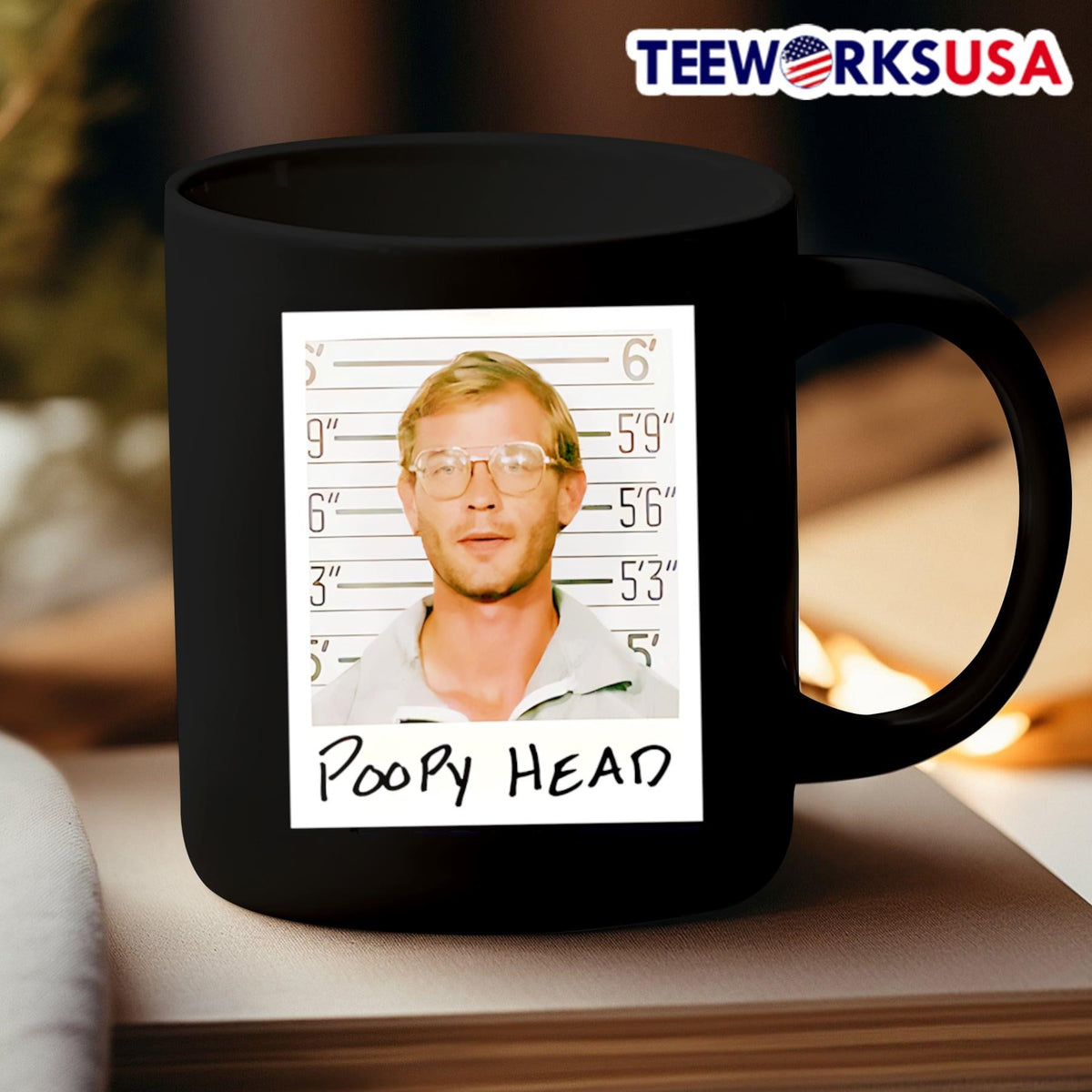 Poopy Head mugshot photo - Adult & Kids T-Shirts, Sweatshirts & Hoodies apparel design preview 3