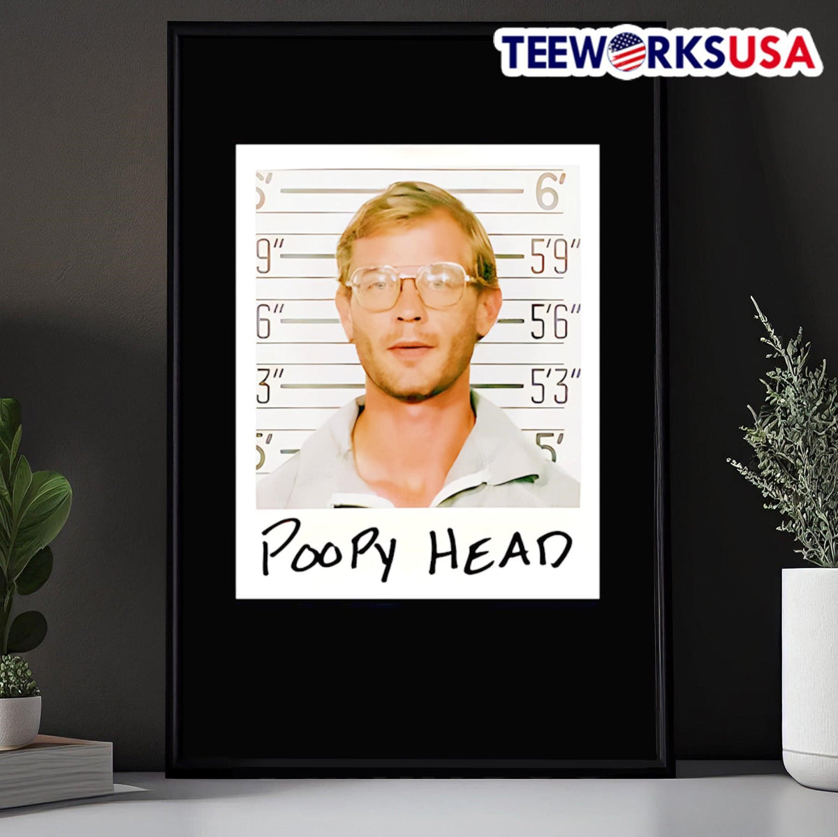 Poopy Head mugshot photo - Adult & Kids T-Shirts, Sweatshirts & Hoodies apparel design preview 5