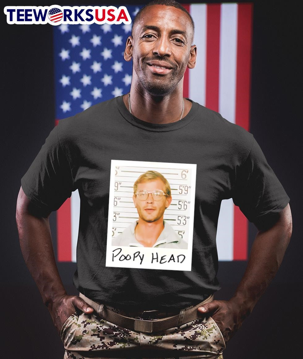 Poopy Head mugshot photo - Adult & Kids T-Shirts, Sweatshirts & Hoodies apparel design preview 1