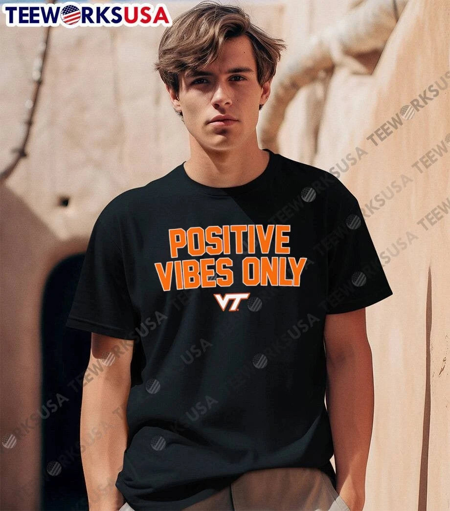 Positive Vibes Only VT - Adult & Kids T-Shirts, Sweatshirts & Hoodies apparel design preview 1
