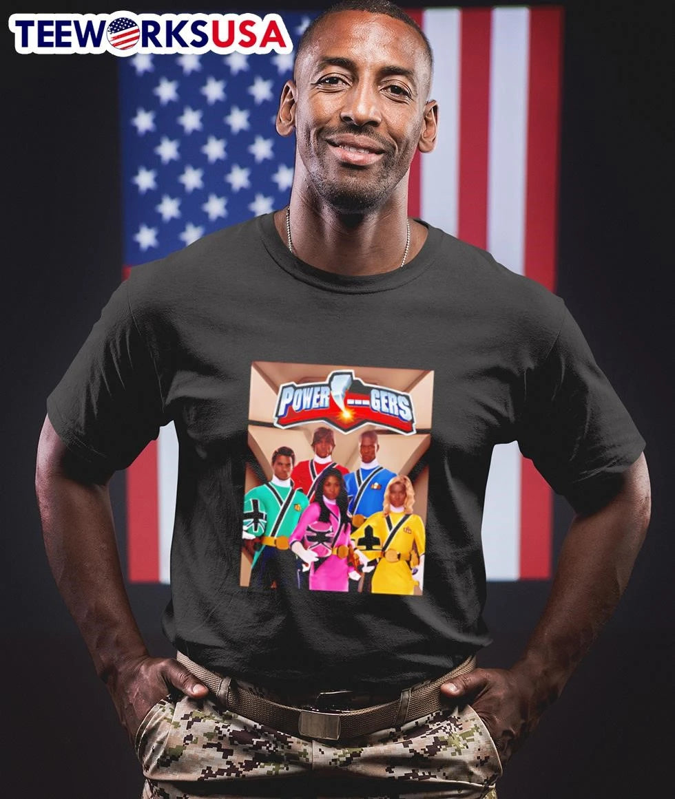 Power Rangers Samurai Characters - Adult & Kids T-Shirts, Sweatshirts & Hoodies apparel design preview 1